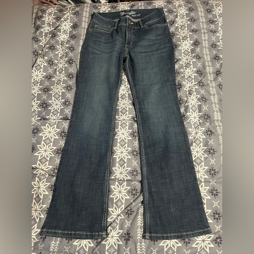 Wrangler Women's Dark Blue Flare Jeans